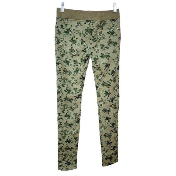 Vigoss Girls Floral Jeggings Pants Green Size 14 Pockets Pull On Leggings NWT - Picture 4 of 6